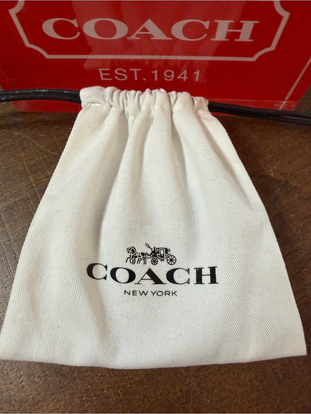 Coach Charm (featuring Rexy) Necklace (NWT) - Picture 4 of 4